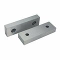 Hhip 6-1/8 in. L X 2 in. H X 1 in. Steel Soft Vise Jaw Set 3900-2298